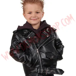 Chaqueta Clasica de Cuero Vegan Niños